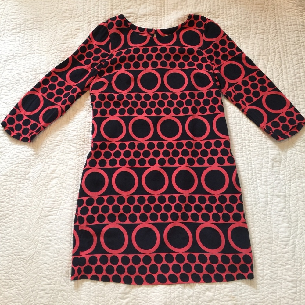 Boden pink blue dress